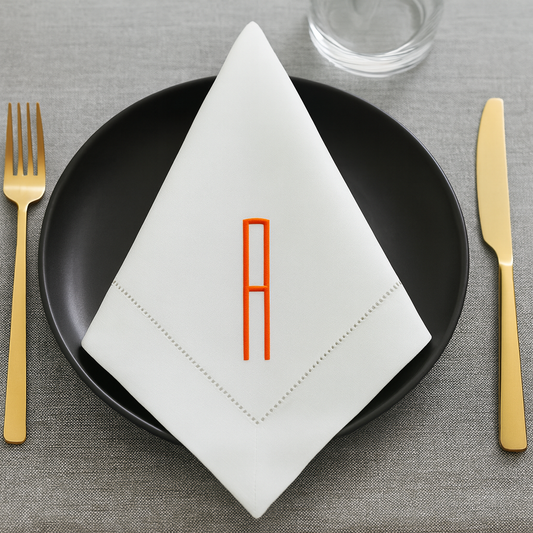 Linen Table Napkin 20x20-Customizable with Embroidery