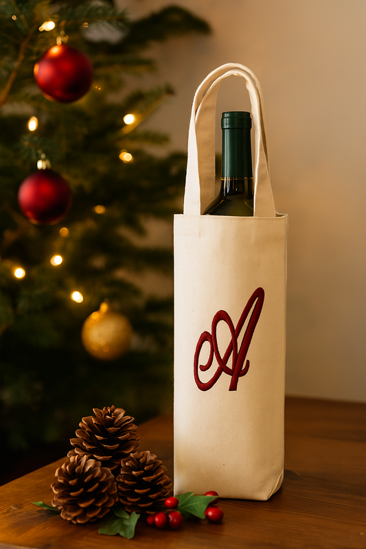 Monogrammed Bottle Bags