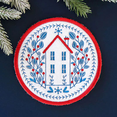 Set of 3 Round Padded Coasters - Nordic Necessities