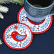Set of 3 Round Padded Coasters - Nordic Necessities