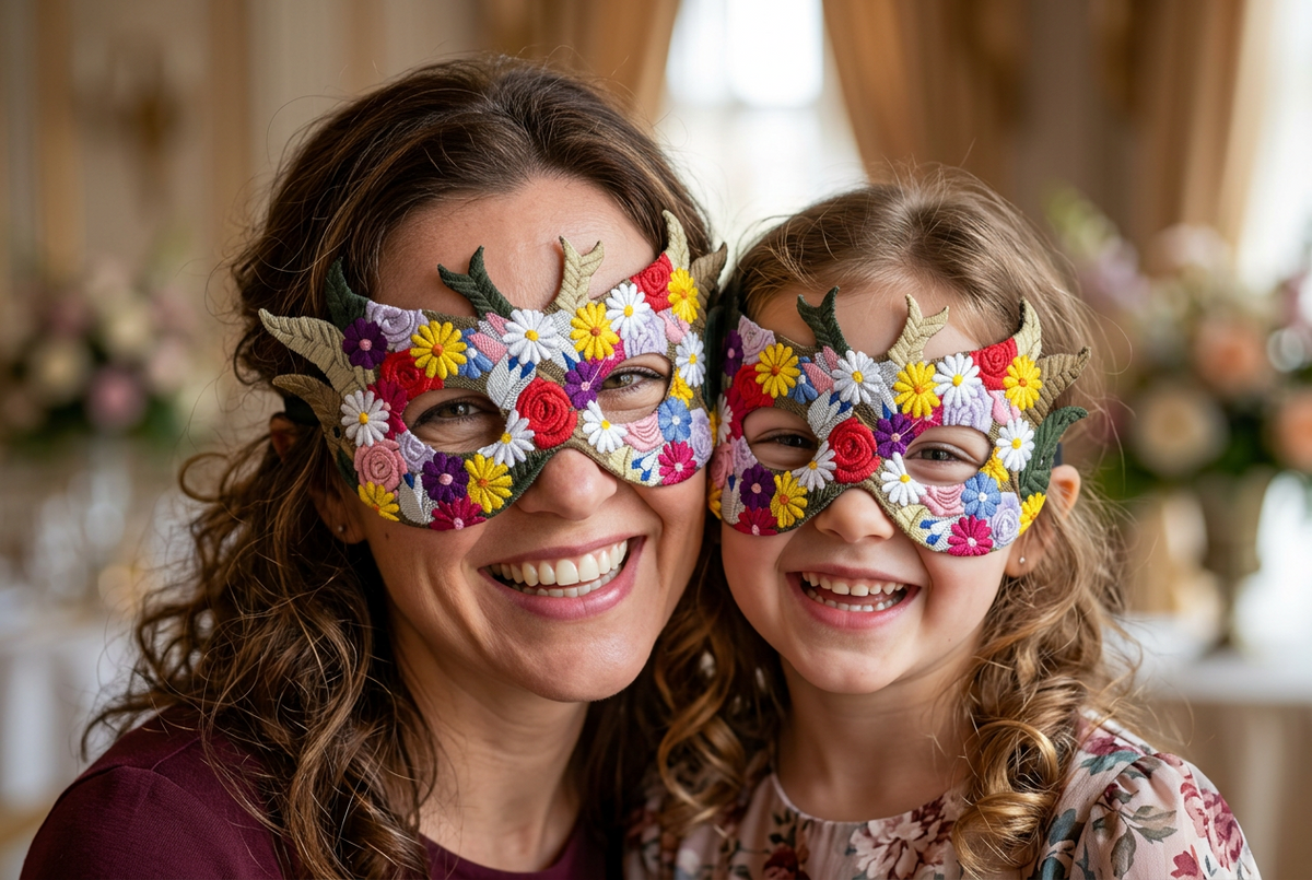 Máscara de Algodón de Reina Floral (Floral Queen Mask)