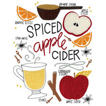 Pen+Paint Fall Treats Kitchen Towel (27,000 stitches)