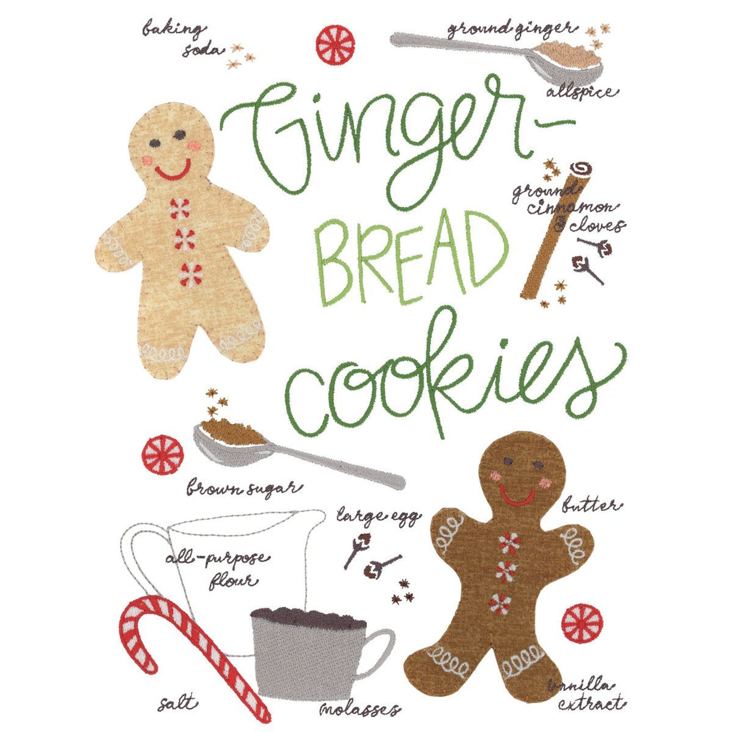 Pen+Paint Holiday Treats Kitchen Towel (31,000 Stitches + Applique)