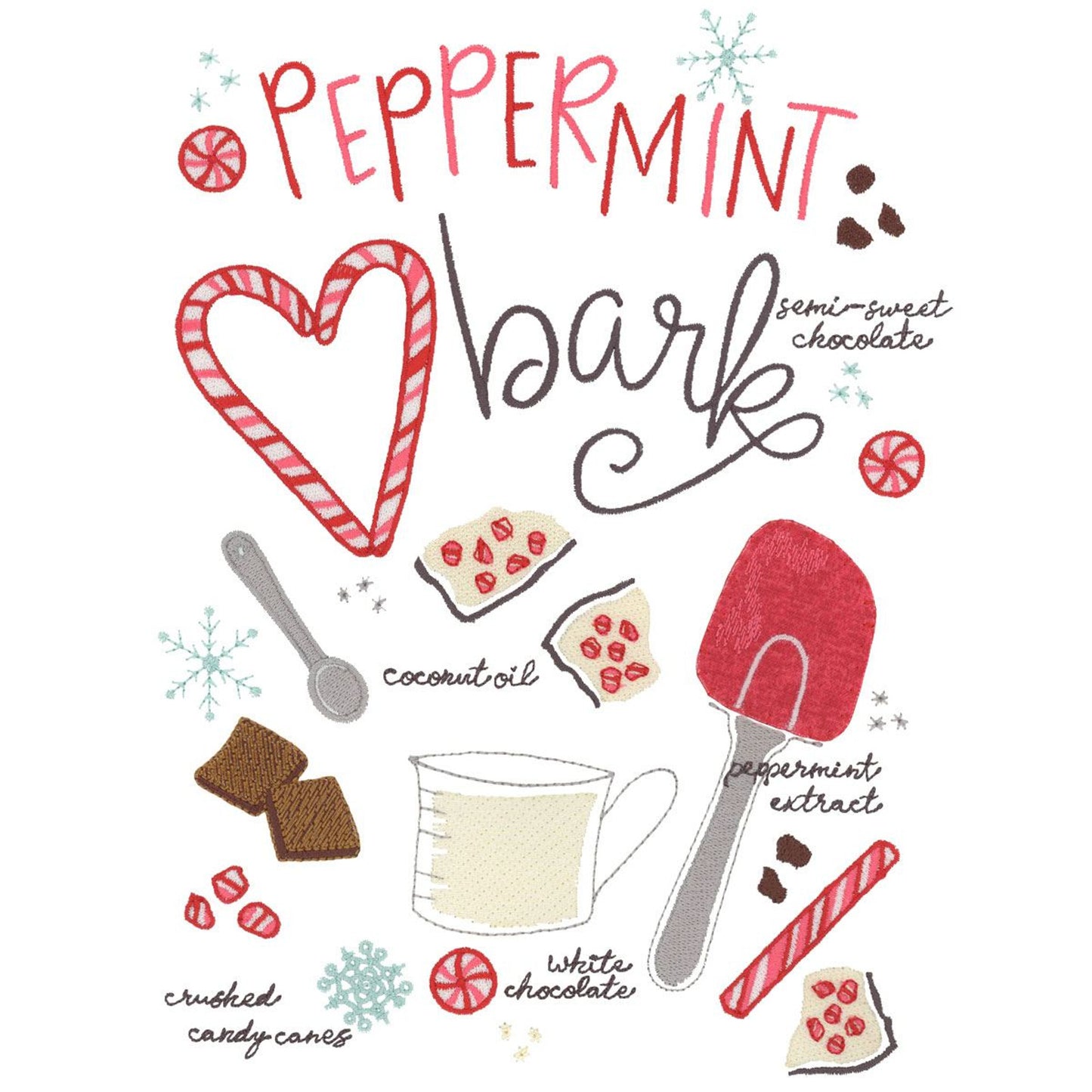 Pen+Paint Holiday Treats Kitchen Towel (31,000 Stitches + Applique)