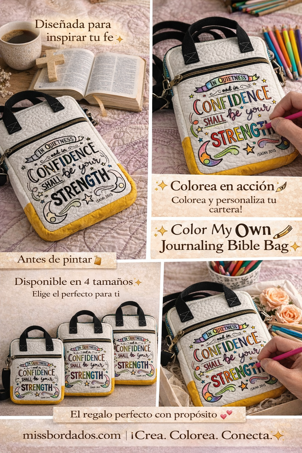 Color Your Own Journaling Bible Bag