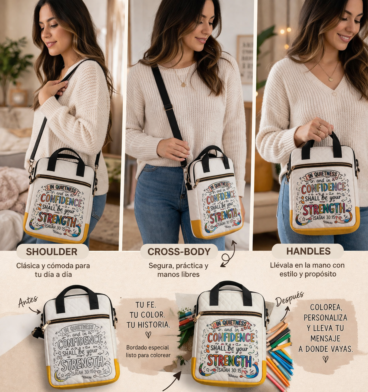 Color Your Own Journaling Bible Bag
